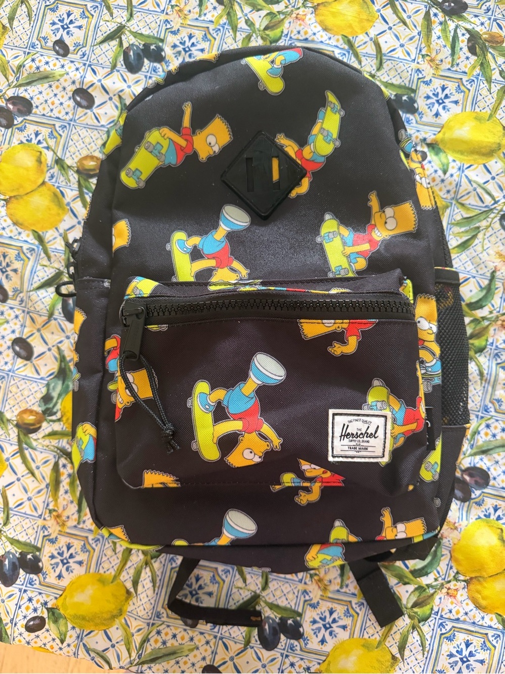 Herschel Kids' Black Bart Simpson Skate Backpack - Black/Yellow small backpack!